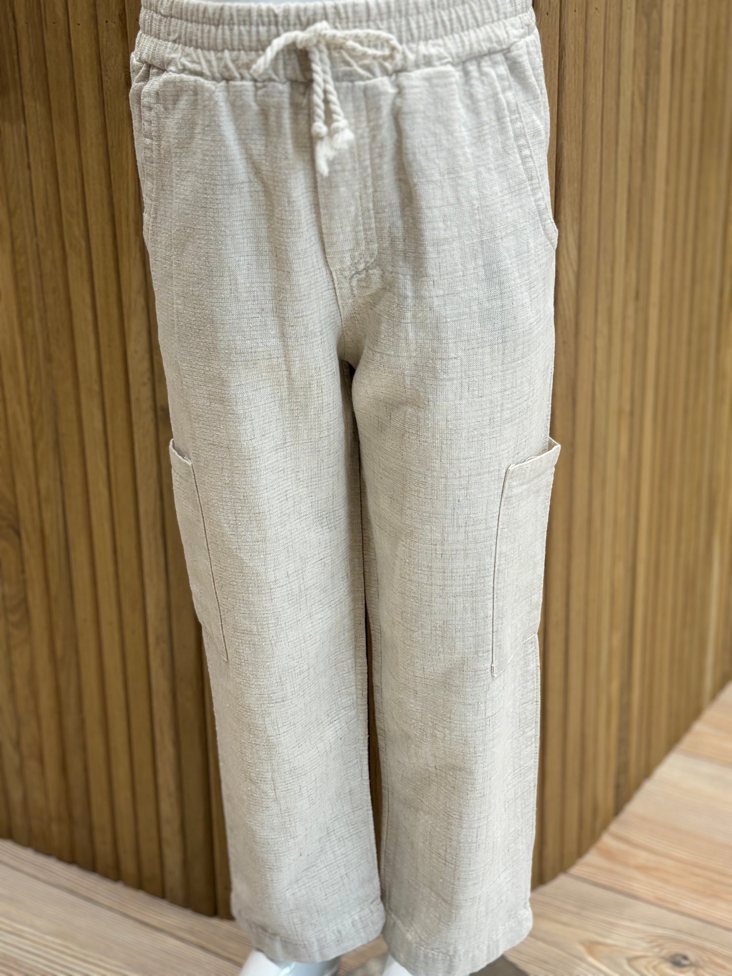 Pantalon lin droit