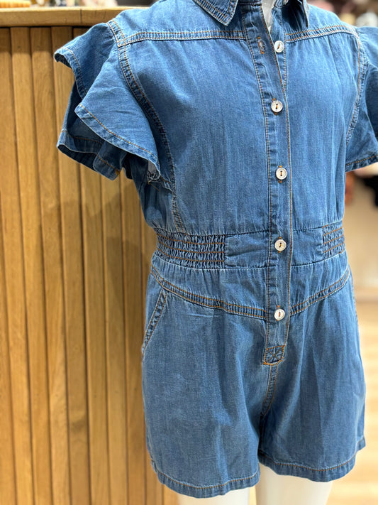 Combi short jean